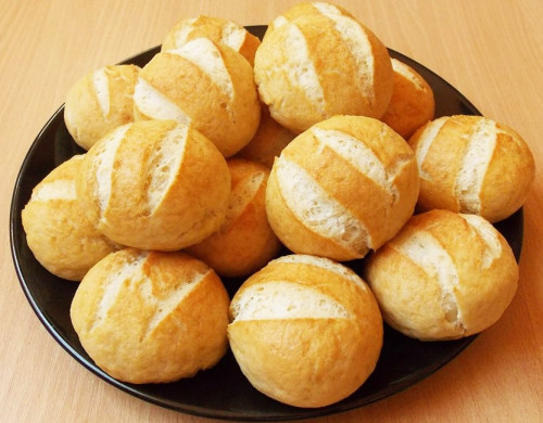 Zsemle muffin formában 